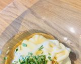 A picture of step 1 of “It’s All About the Mayo” Bagel.