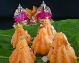 A picture of step 4 of Farali Modak (barnyard millet modak).