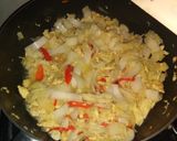 Foto langkah ke 5 dari resep Ca Sawi Telur Orak Arik.