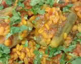 A picture of step 6 of Gujarati Style Sponge Gourd Sabzi with Mung Dal Stuffing.