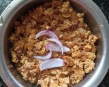 A picture of step 8 of Chettinad Scrambled Egg masala.