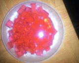 Foto langkah ke 2 dari resep Puding Mozaik Buah Sirsak.