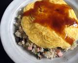 Oyster Sauce Omu-rice (Omelette Rice) recipe step 6 photo