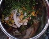 A picture of step 21 of Idli sambar with coconut chutney.