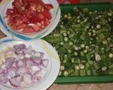 A picture of step 2 of Bhindi ki bhujiya & Square paratha #Sehri_CookingSpecial_Contest.
