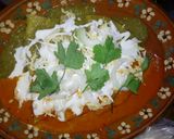 A picture of step 7 of Mario's Christmas Enchiladas.
