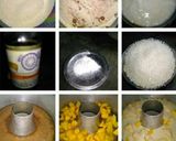 A picture of step 8 of Layerd suji mango cake.