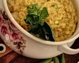 Une image de l'étape 8 de Risotto aux petits pois grana padano.