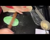 A picture of step 14 of Malai khaja.