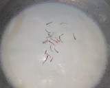 A picture of step 1 of Rabdi with chhena.