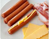 A picture of step 1 of Texas Tommy Hot Dogs.