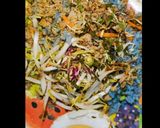 Gambar langkah 4 resipi Nasi kerabu.