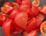 A picture of step 1 of Fruity Gazpacho inspired in Paris.