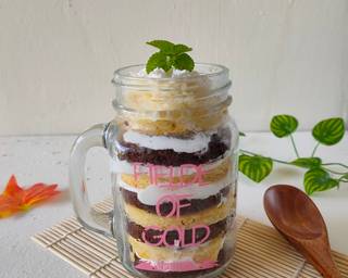 Cake in Jar (Labu Parang) langkah memasak 8 foto