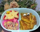 Foto langkah ke 5 dari resep Cheesy french toast with honey.