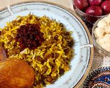 عکس مرحله 4 از دستور 🍀رشته پلو با کشمش و گردو🍀