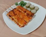 Foto langkah ke 6 dari resep Sate Tahu Bumbu Rujak.