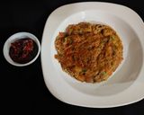 A picture of step 5 of Suji poha instant handvo.
