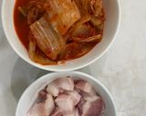 Hình bước làm 1 của món Canh kim chi