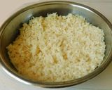 A picture of step 3 of Little millet payasam with almond milk.