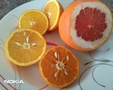 A picture of step 1 of Orange Majito.