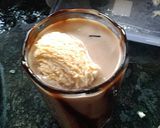A picture of step 2 of Chocolate milk shake.