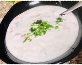 A picture of step 1 of Veggie’s raita.
