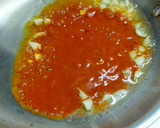 A picture of step 1 of Amaranth Subzi with Maize Flour.