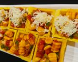 A picture of step 5 of Italian poppers.