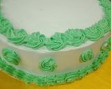 A picture of step 6 of Independance day Cake.