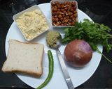 A picture of step 1 of Sprouted Brown Chana Cutlets.