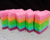 Foto langkah ke 17 dari resep Rainbow Cake Kukus Ny.Liem.