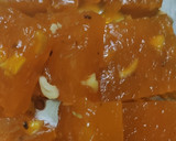 A picture of step 6 of Karachi halwa.