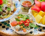 Hình bước làm 6 của món Canh Hàu Nấu Rau Răm