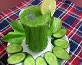 A picture of step 3 of Green Vegetables juice.