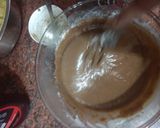 A picture of step 2 of Chocholate pancake.