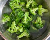 A picture of step 2 of HIGH PROTEIN RICE BOWLWith a creamy broccoli 🥦 sauce & grilled herbed paneer.