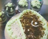 A picture of step 9 of Azadi Heart Cake💚.