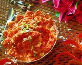 A picture of step 5 of Gazar ka Halwa.