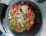 A picture of step 5 of Shahi khichdi.