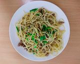 Hình bước làm 4 của món Mì thịt bằm