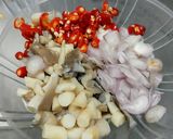 รูปขั้นตอนการทำที่ 2 ของ น้ำปลาพริกเห็ดนางฟ้า