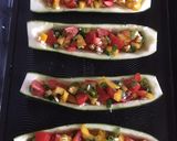 A picture of step 4 of Zucchini boats (cuketové lodičky).