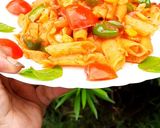 स्पाइसी रेड सॉस पास्ता (spicy red sauce pasta recipe in Hindi) रेसिपी चरण 6 फोटो