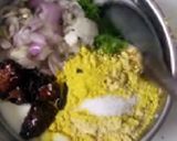 A picture of step 1 of Metkut Raita.