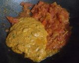 A picture of step 3 of Salted paneer in a dip.