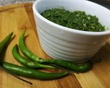 A picture of step 3 of Green chutney.