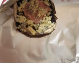 A picture of step 3 of New year's Eve packed Portobello Mushrooms Lunch.😁.