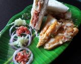 A picture of step 5 of Veg Sandwich in 2ways.