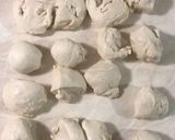 Foto langkah ke 4 dari resep Roti Sobek isi Keju Tanpa Telur.